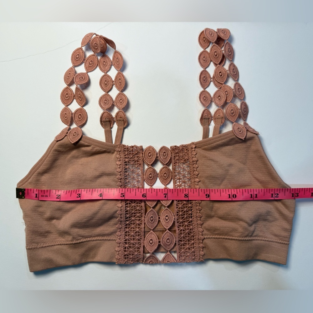 Pink Bralette with Cut Out Straps | size medium - Picture 8 of 8